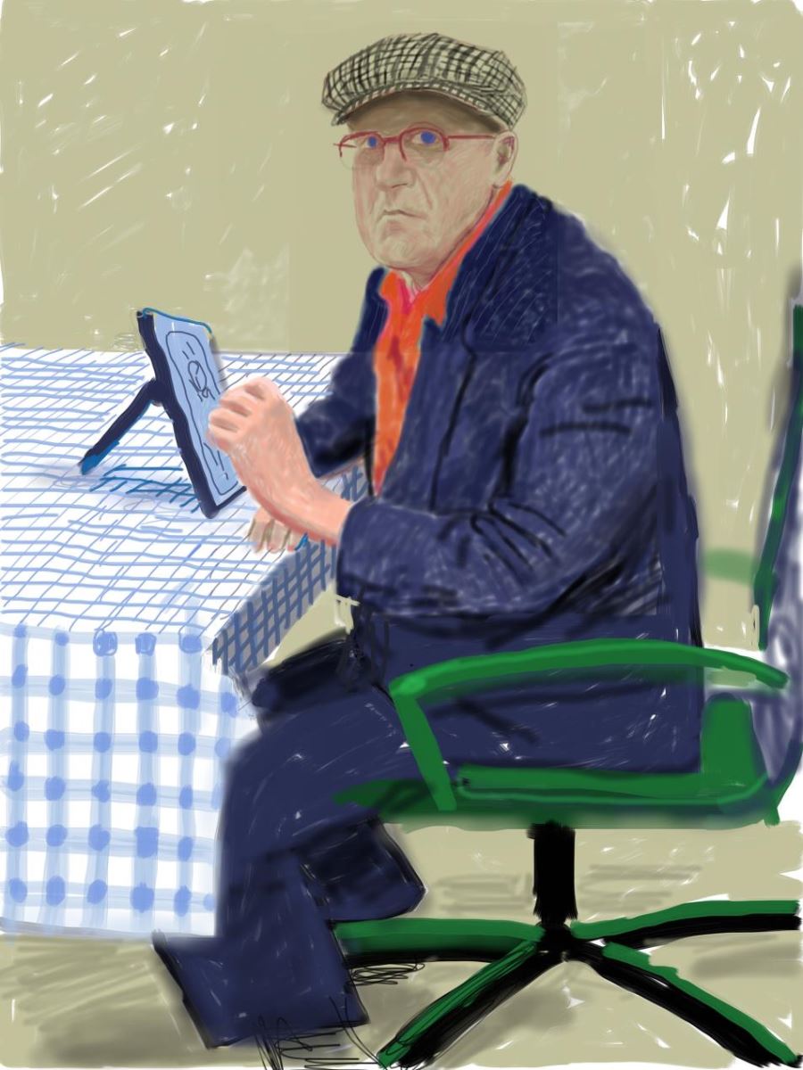 David Hockney No. 1203, 14th March 2012 iPad drawing © Estate of David Hockney